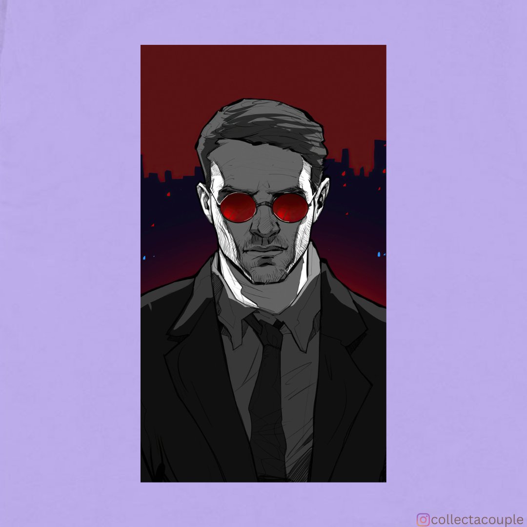 Daredevil: Matt Murdock Illustration Oversized Unisex T-shirt (front and back print)