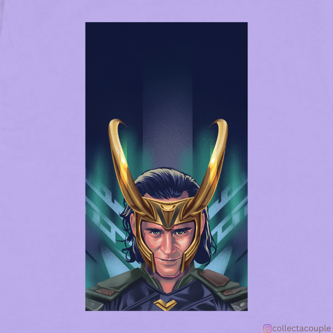Loki: Illustrated Oversized Unisex T-shirt (front and back print)