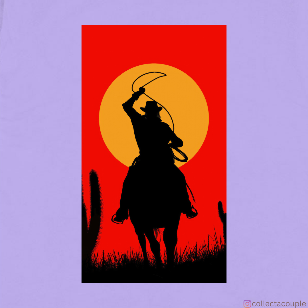 Red Dead Redemption: Silhouette Oversized Unisex T-shirt (front and back print)