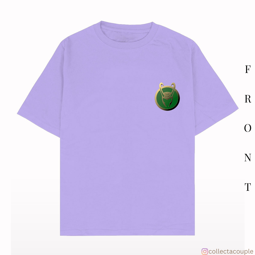 Loki: Illustrated Oversized Unisex T-shirt (front and back print)