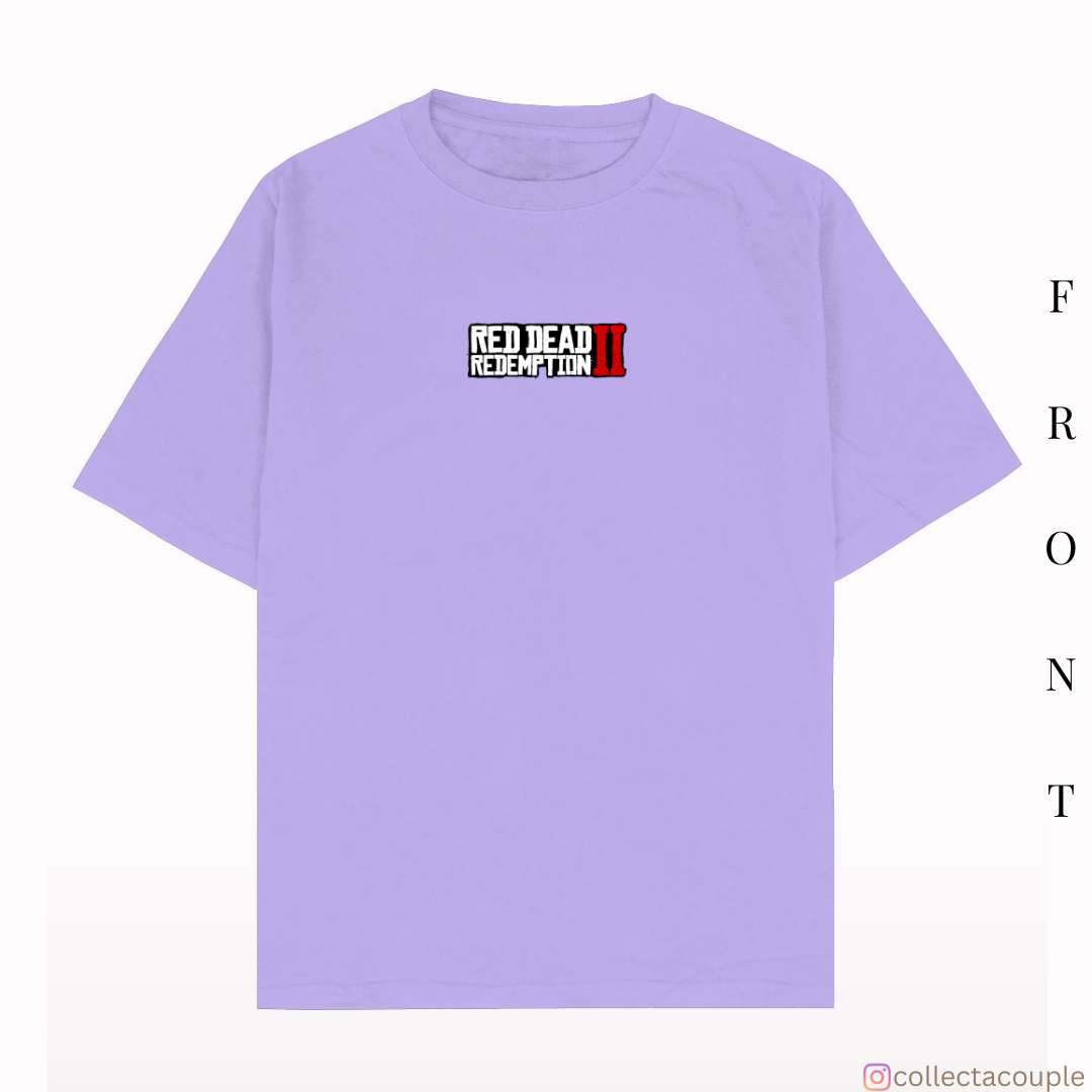 Red Dead Redemption: Illustrated Oversized Unisex T-shirt (front and back print)