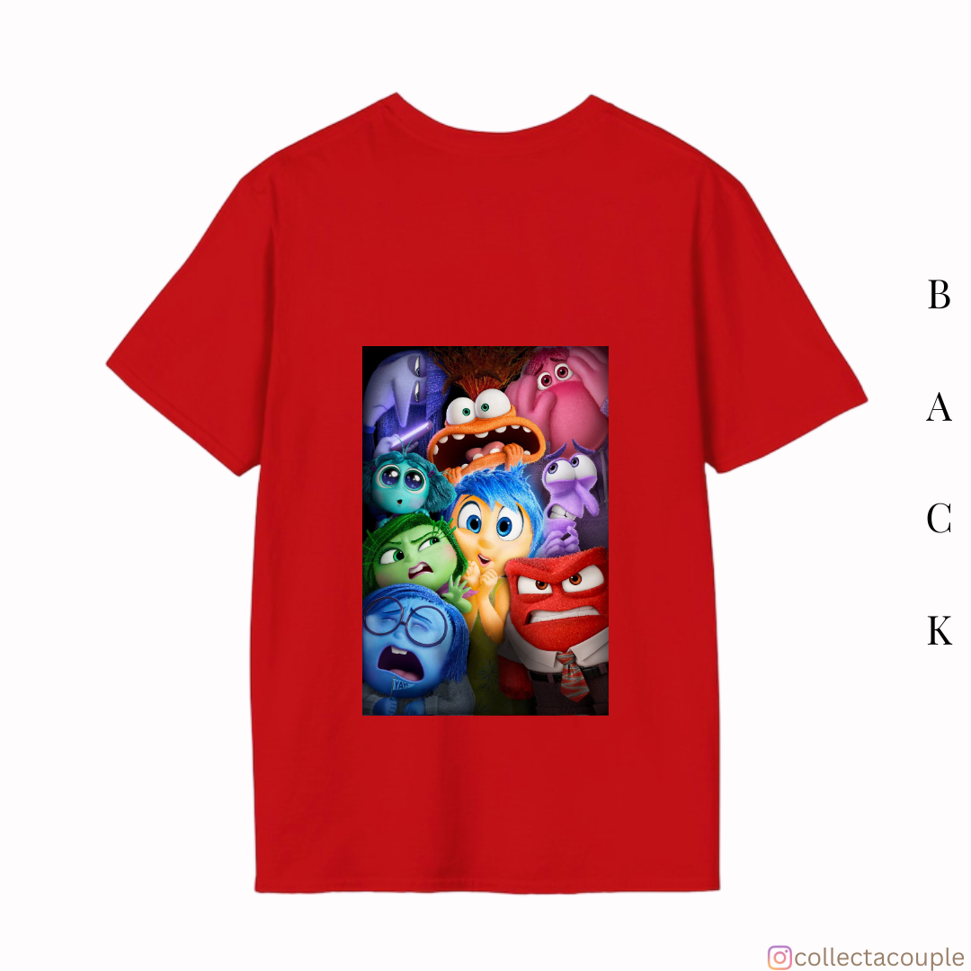 Inside Out 2: Emotions Illustrated Oversized Unisex T-shirt (front and back print)