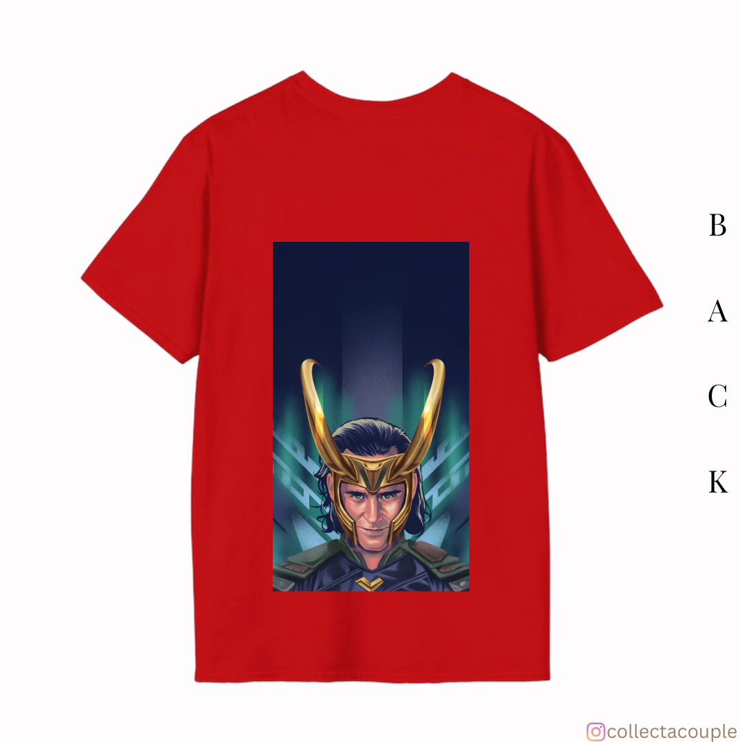 Loki: Illustrated Oversized Unisex T-shirt (front and back print)