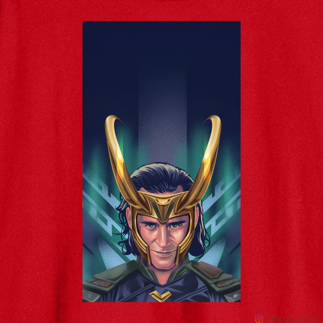 Loki: Illustrated Oversized Unisex T-shirt (front and back print)