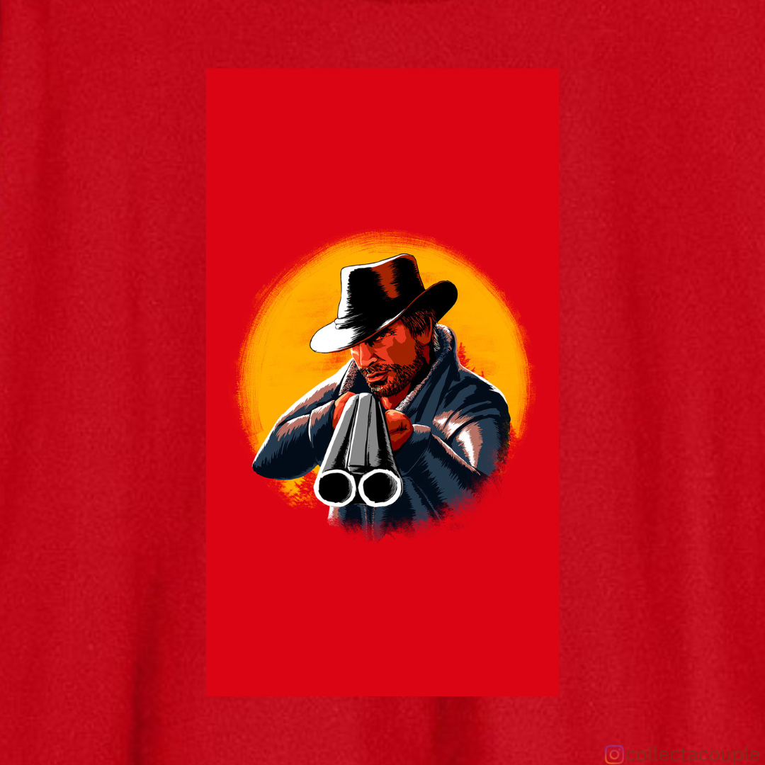Red Dead Redemption: Illustrated Oversized Unisex T-shirt (front and back print)