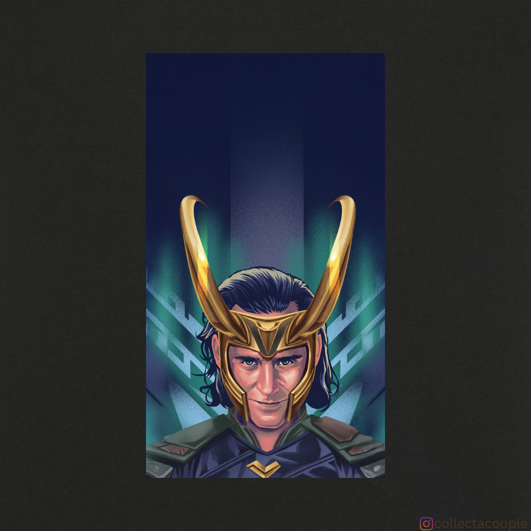 Loki: Illustrated Oversized Unisex T-shirt (front and back print)