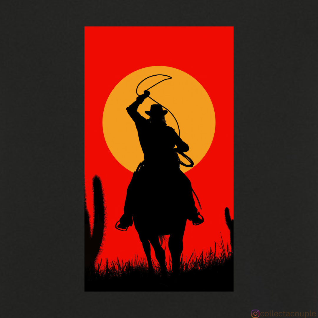 Red Dead Redemption: Silhouette Oversized Unisex T-shirt (front and back print)