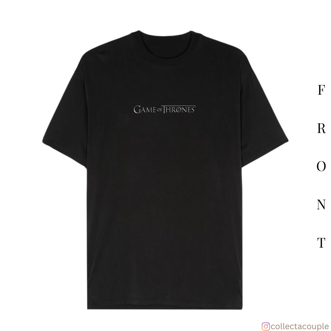 Game of Thrones: Book Series Illustration Oversized Unisex T-shirt (front and back print)