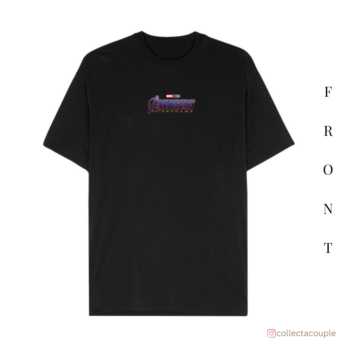 Thanos: Infinity Stones Pose Oversized Unisex T-shirt (front and back print)