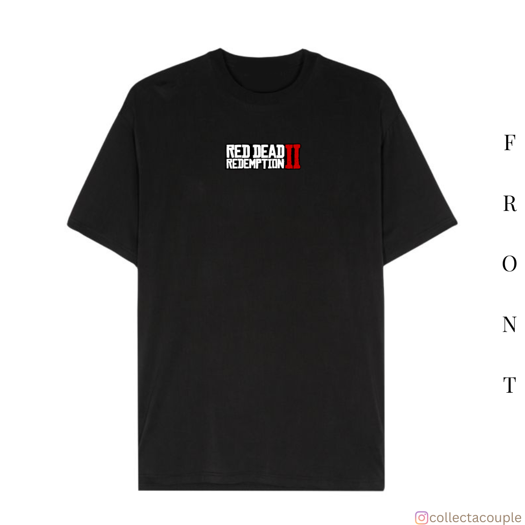 Red Dead Redemption: Illustrated Oversized Unisex T-shirt (front and back print)