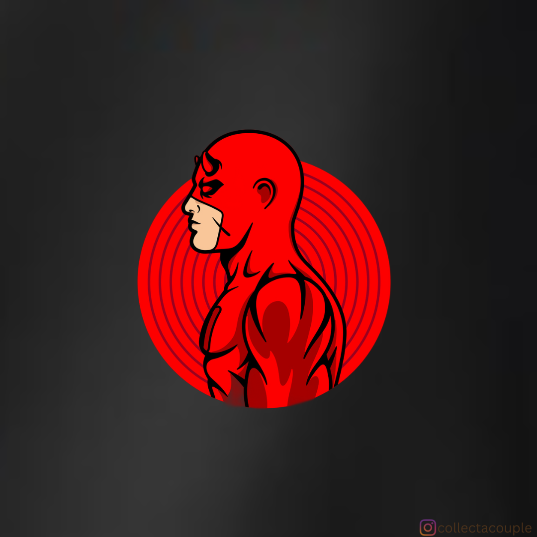 Daredevil: Illustrated Unisex Hoodie (front & back print)