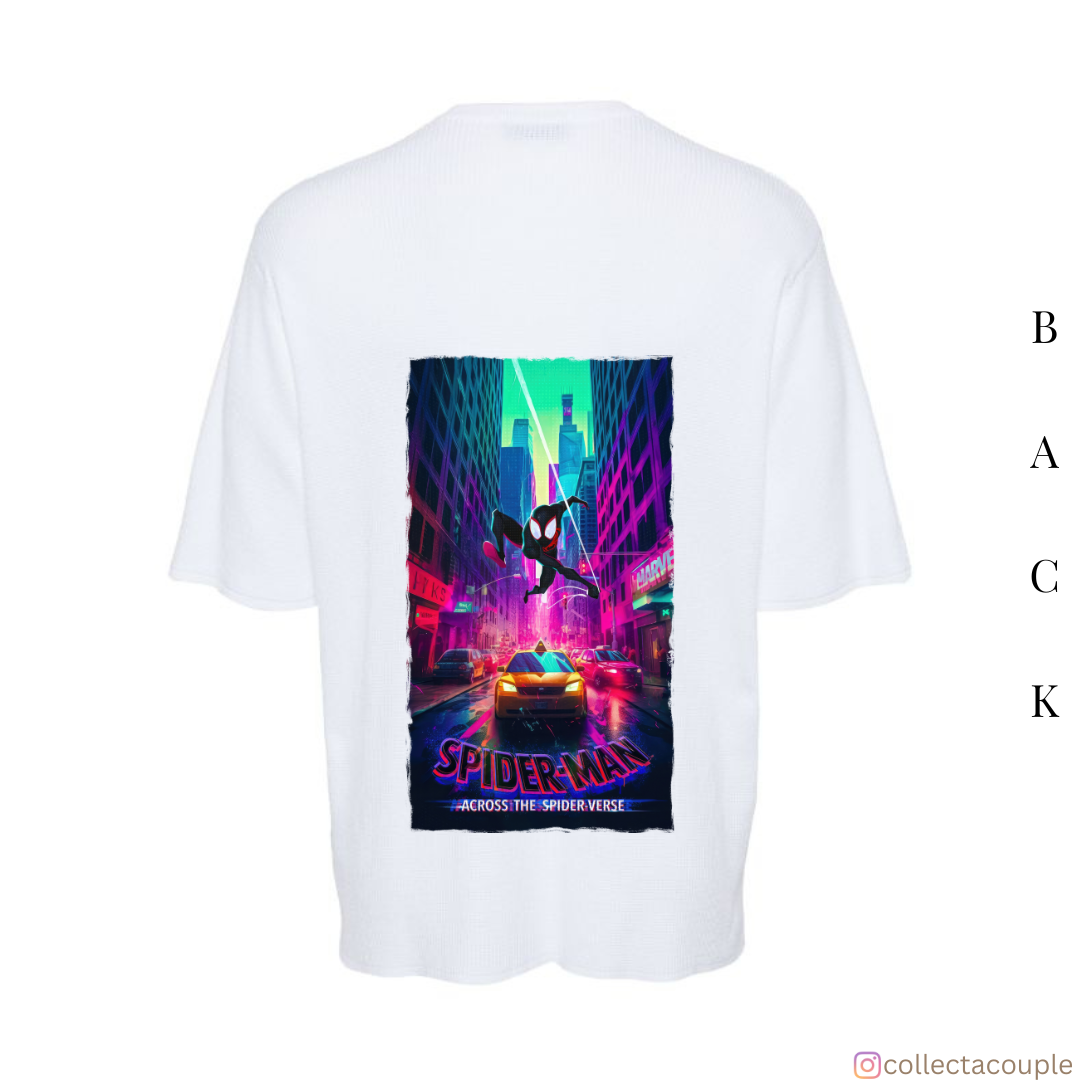 Spider Verse: Miles Morales Swing 2 Oversized Unisex T-shirt (front and back print)
