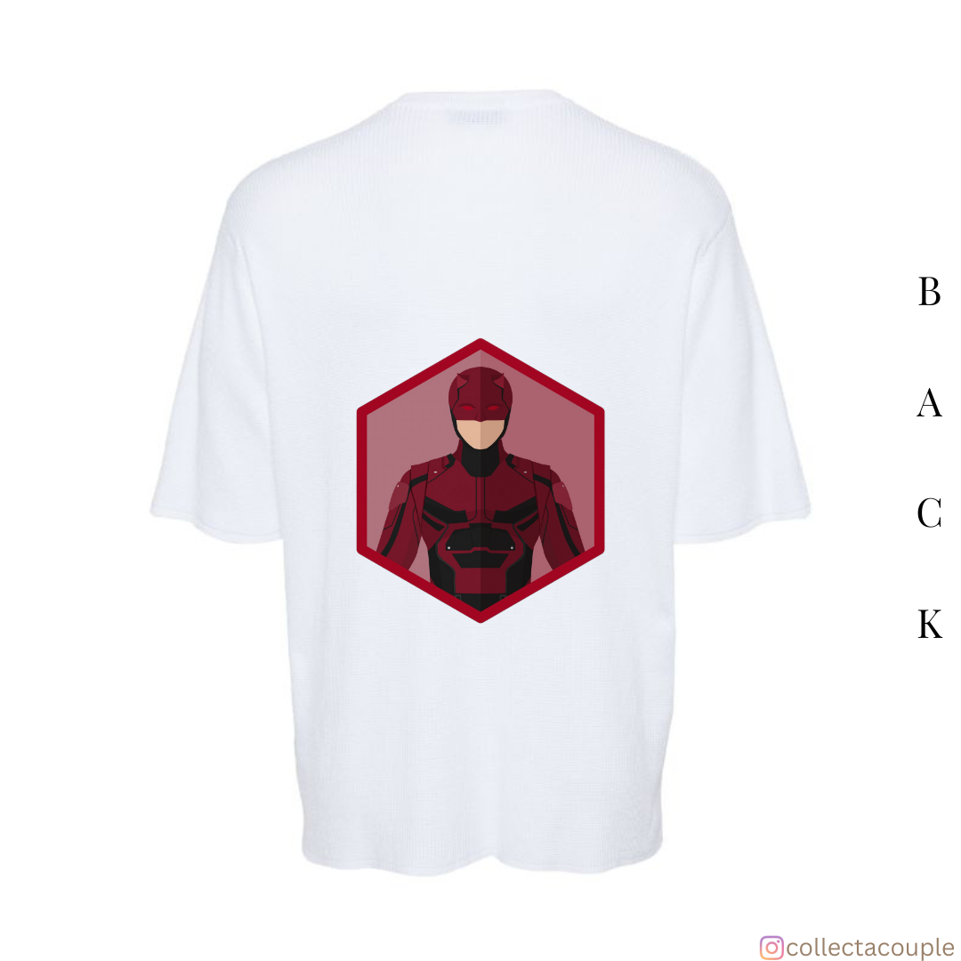 Daredevil: Illustrated Oversized Unisex T-shirt (front and back print)