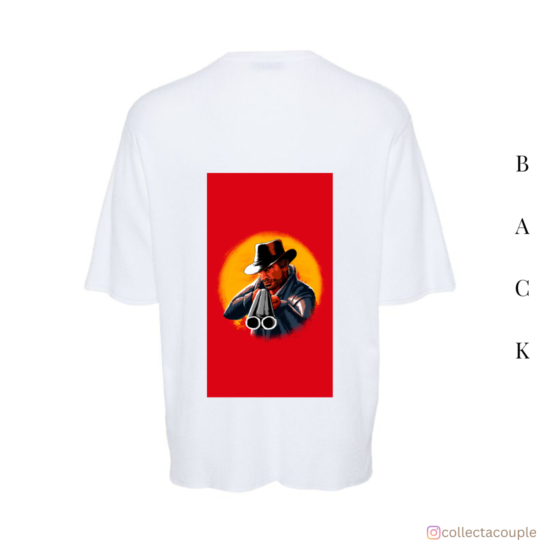 Red Dead Redemption: Illustrated Oversized Unisex T-shirt (front and back print)