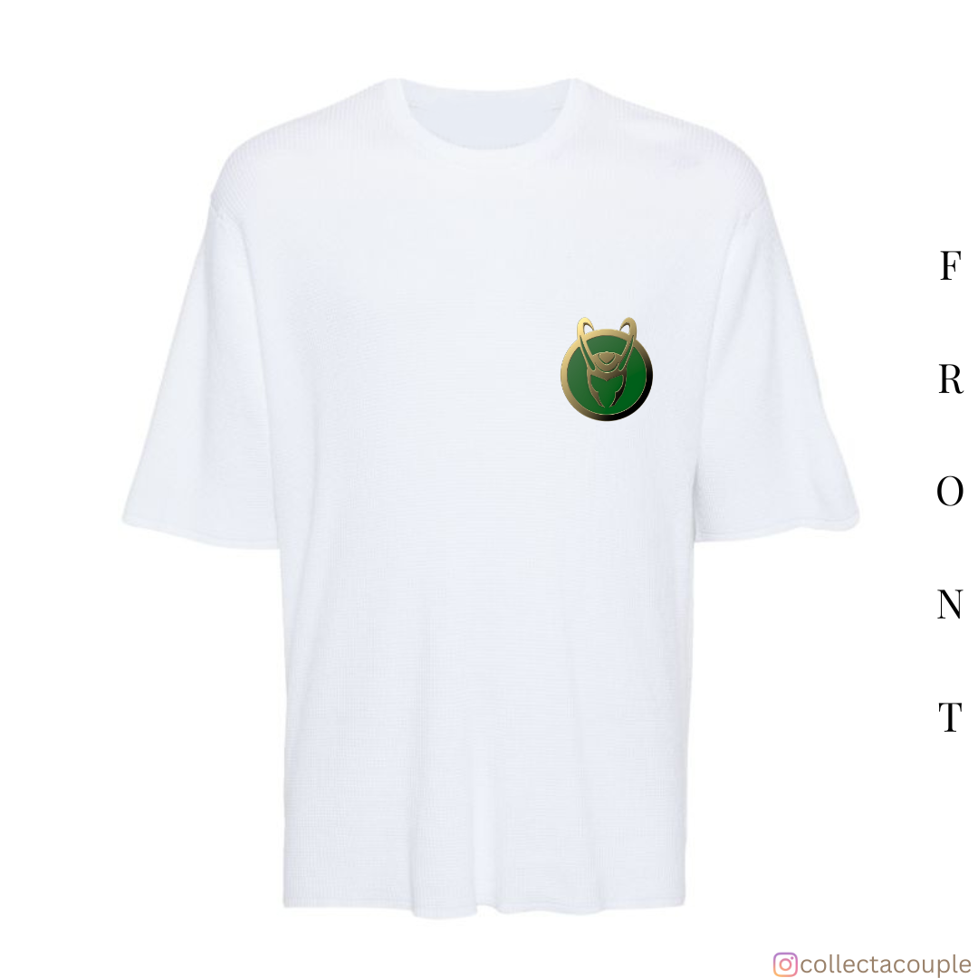 Loki: Illustrated Oversized Unisex T-shirt (front and back print)