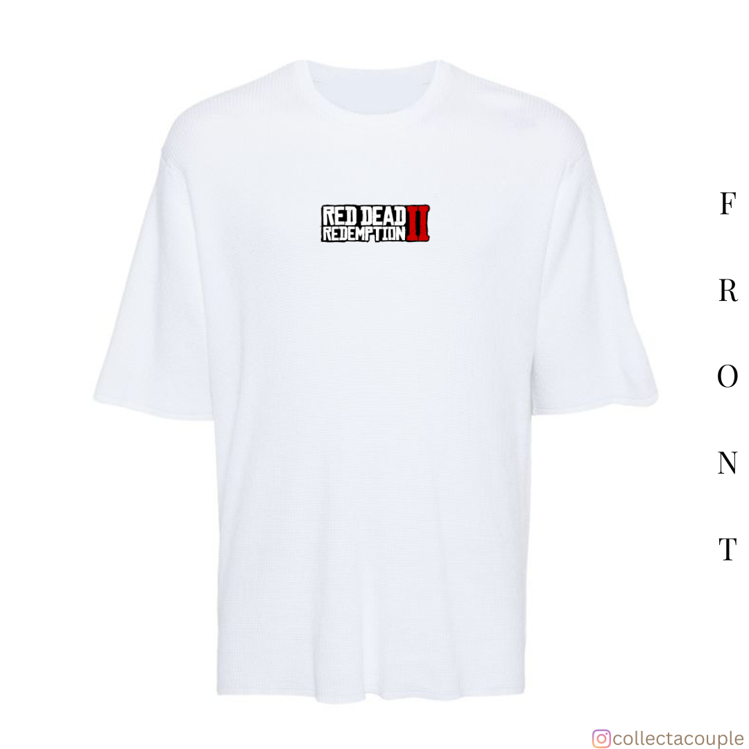 Red Dead Redemption: Illustrated Oversized Unisex T-shirt (front and back print)