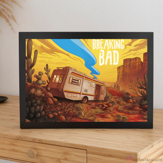 Breaking Bad: Illustrated Van Framed Poster