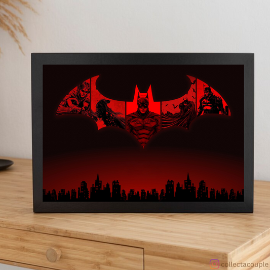 Batman: Silhouette Collage Framed Poster