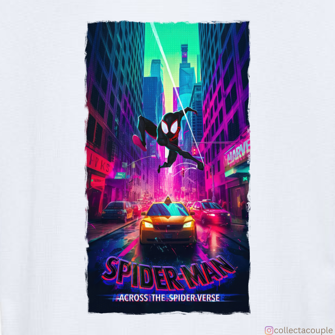 Spider Verse: Miles Morales Swing 2 Oversized Unisex T-shirt (front and back print)