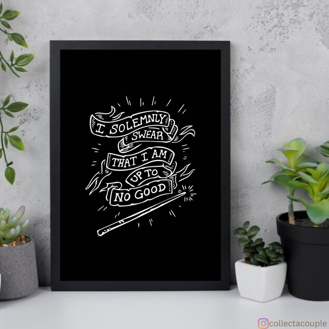 Harry Potter: I Solemnly Swear that I am up to No Good Framed Poster