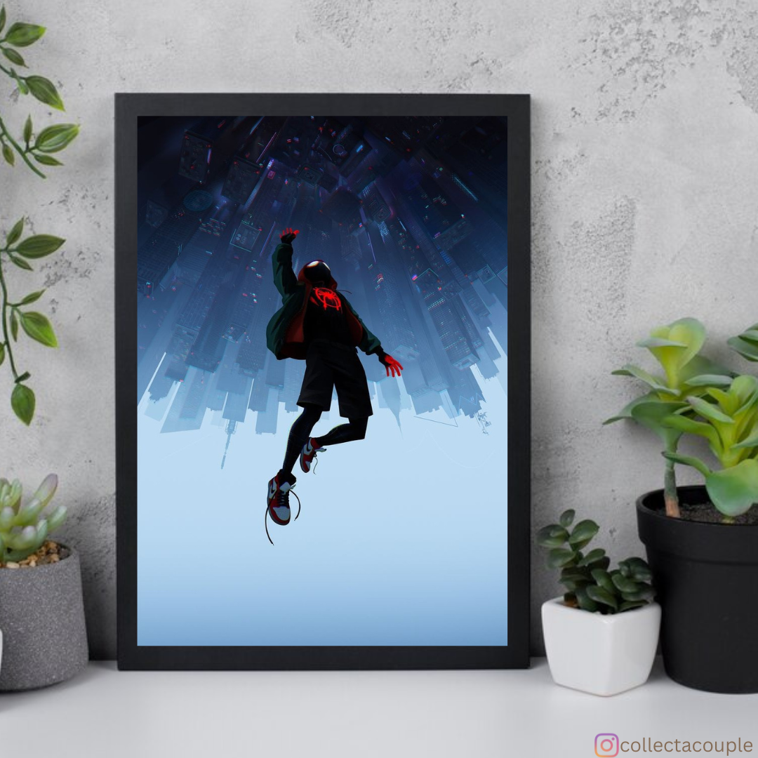 Miles Morales: Falling Framed Poster
