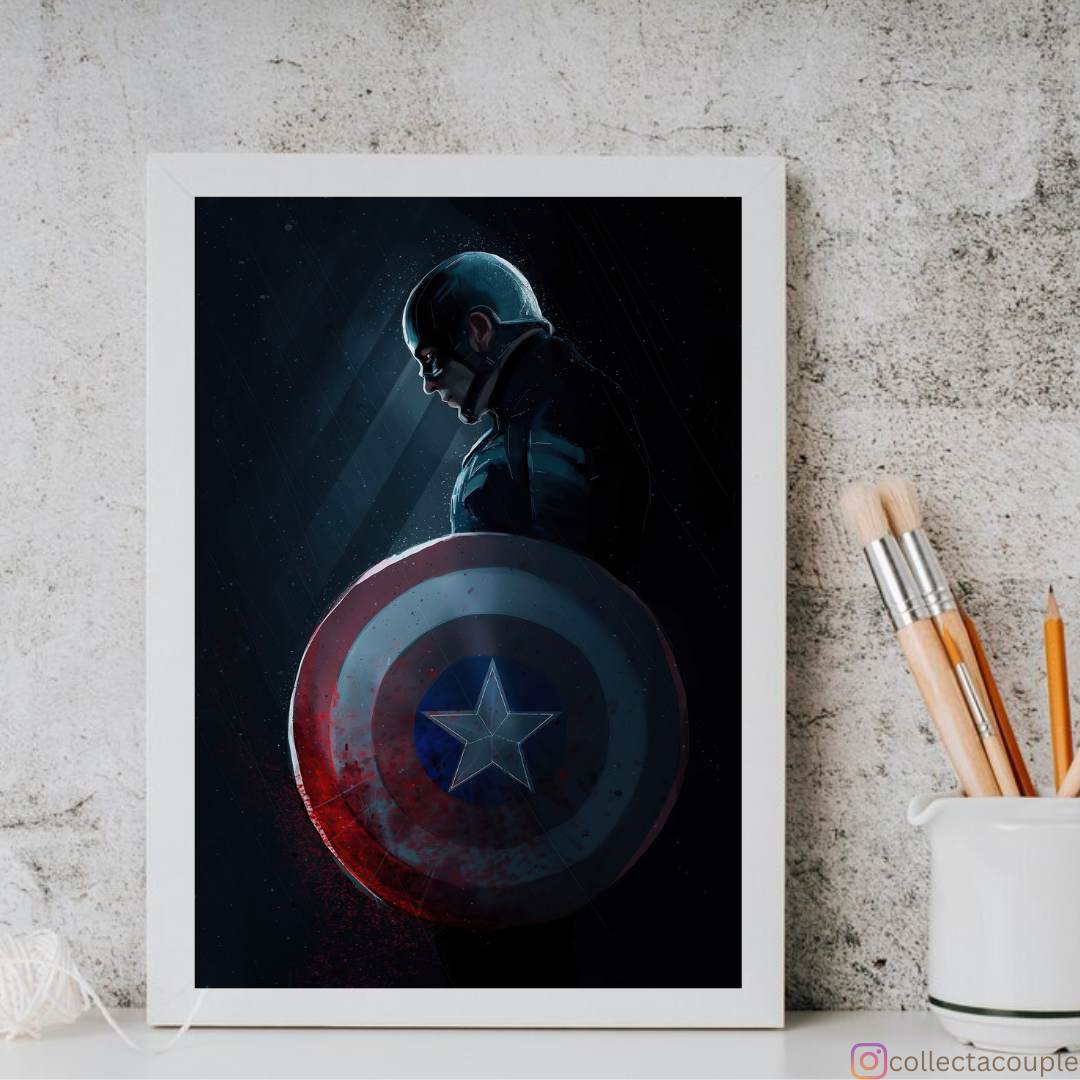 Captain America: Battle-worn Framed Poster