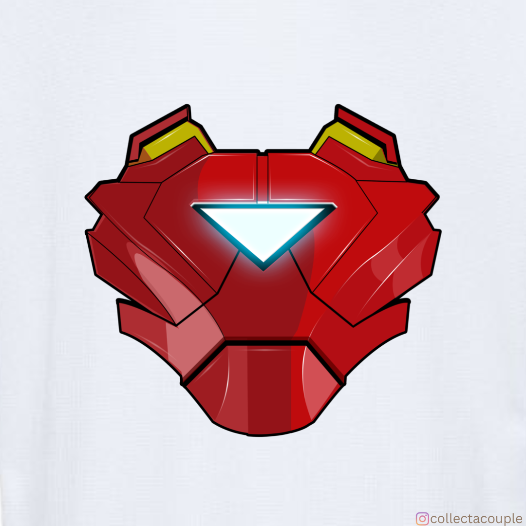 Iron Man: Glow Illustrated Oversized Unisex T-shirt (front and back print)