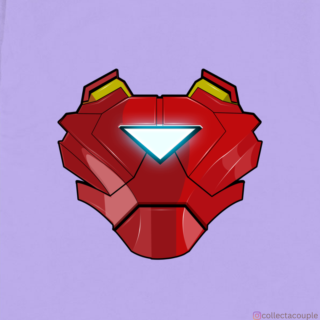 Iron Man: Glow Illustrated Oversized Unisex T-shirt (front and back print)