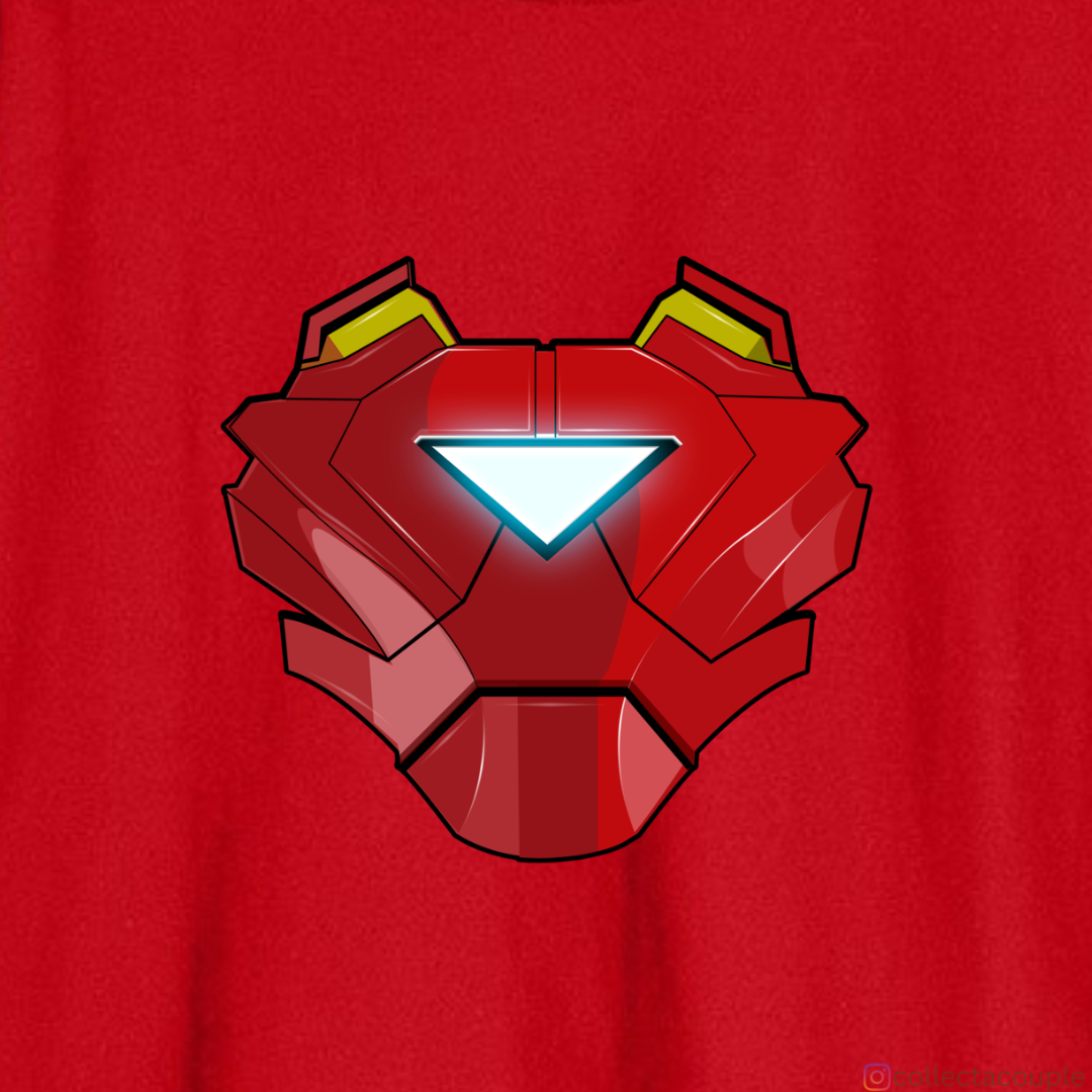 Iron Man: Glow Illustrated Oversized Unisex T-shirt (front and back print)
