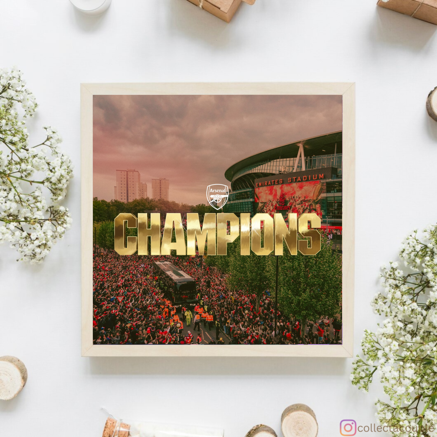 Arsenal: Premier League Champions 25/26 Stadium Framed Poster