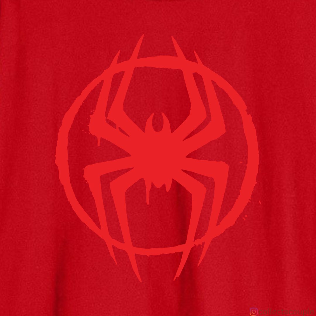 Spider Verse: Miles Morales Illustration Collage Oversized Unisex T-shirt (front and back print)