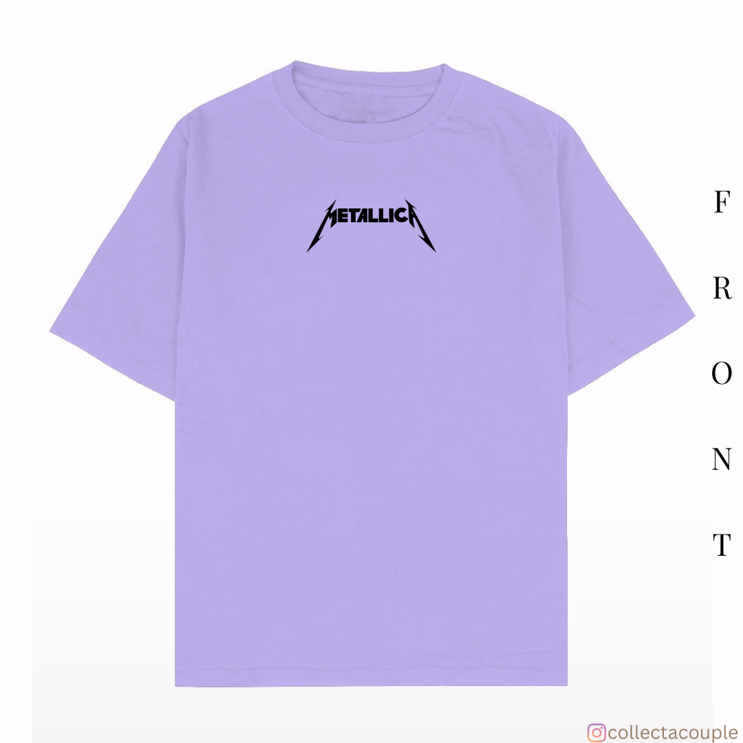 Metallica: Illustration Oversized Unisex T-shirt (front and back print)