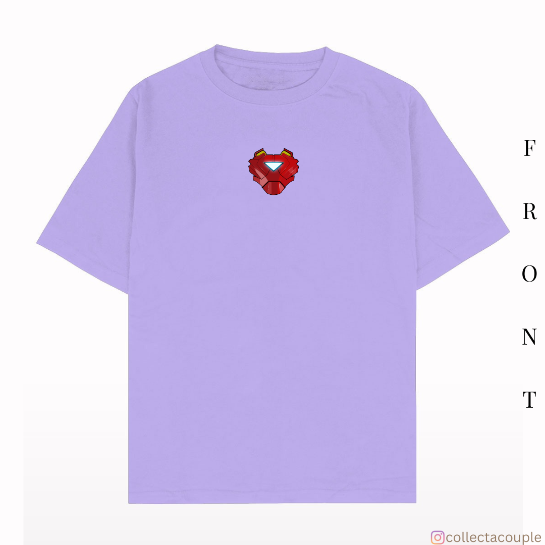 Iron Man: Glow Illustrated Oversized Unisex T-shirt (front and back print)