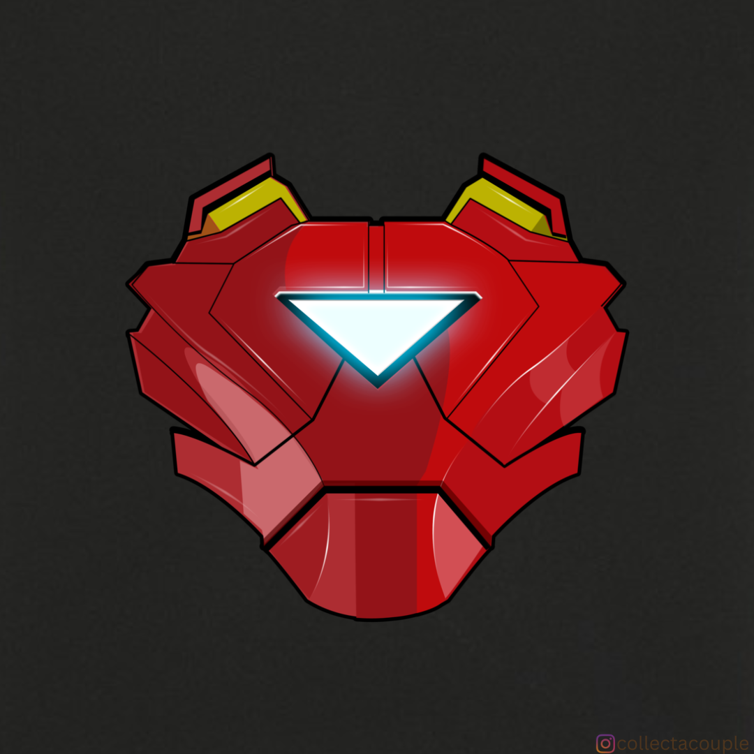 Iron Man: Glow Illustrated Oversized Unisex T-shirt (front and back print)