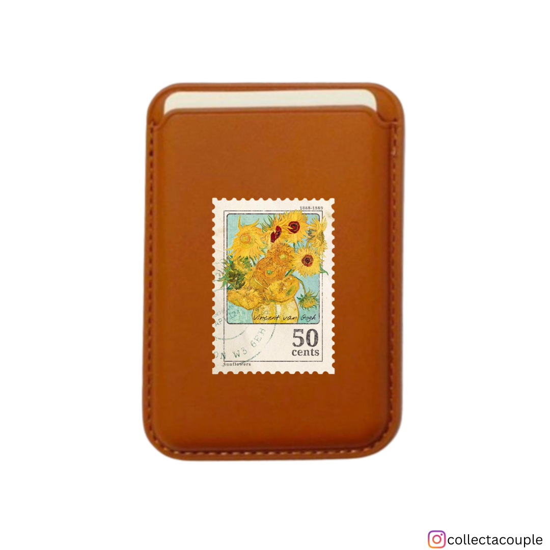 Van Gogh: Sunflowers Stamp Magsafe Wallet