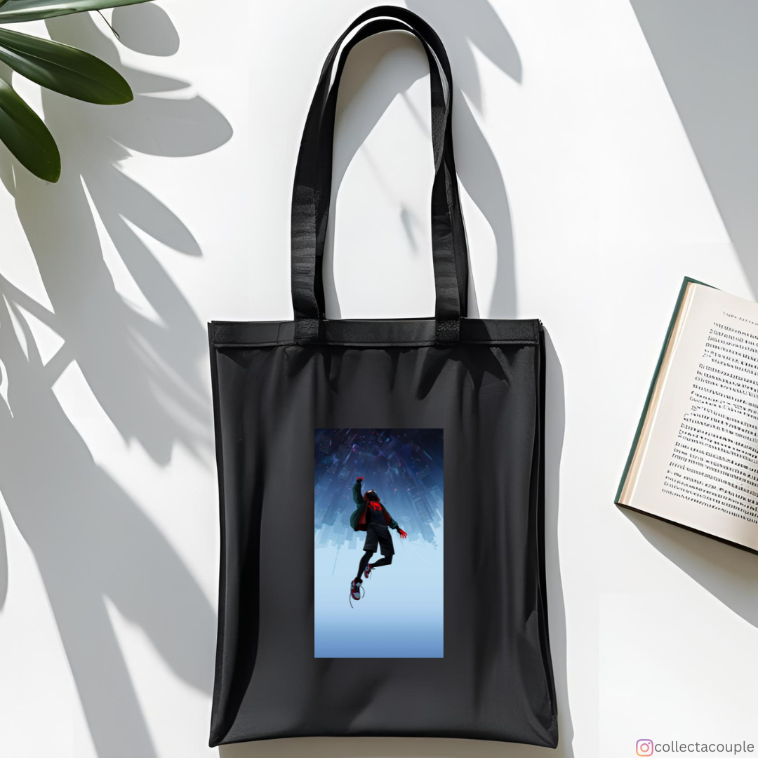 Spiderman Into the Spider-Verse: Falling Tote Bag
