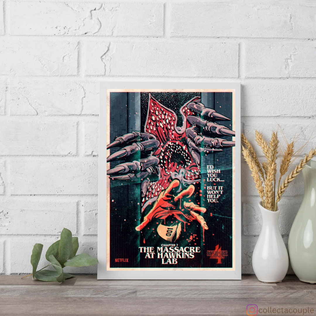 Stranger Things: The Massacre at Hawkins Lab Framed Poster