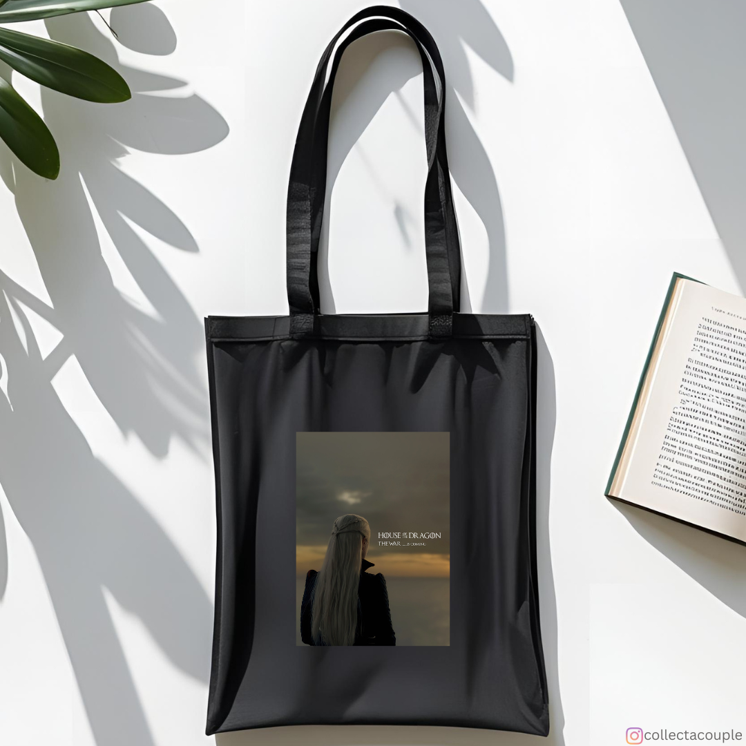 House of The Dragon: Rhaenyra Targaryen Quote (The War is Coming) Tote Bag