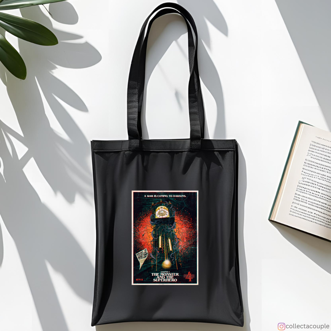 Stranger Things: The Monster and The Superhero Tote Bag