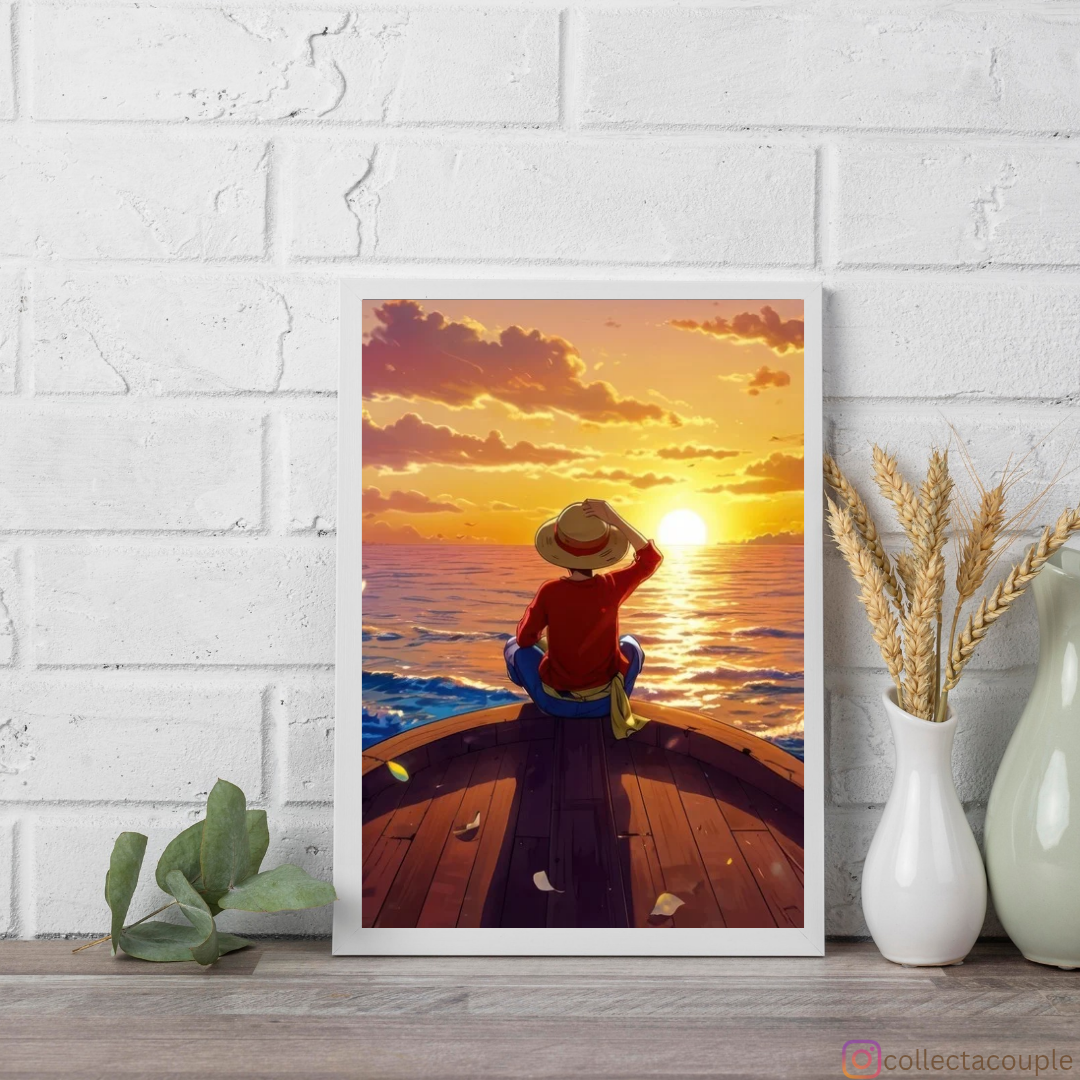 One Piece: Monkey D Luffy Scenic Framed Poster