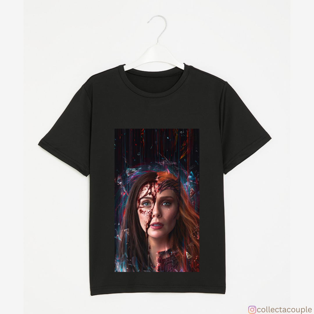 Scarlet Witch: Wanda & Scarlet Split Unisex T-shirt