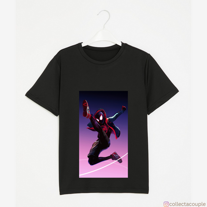 Spider-Man Across the Spiderverse: Miles Morales kick Unisex T-shirt