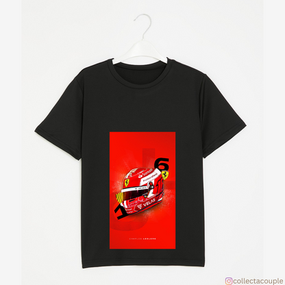 Charles Leclerc: 16 Helmet Unisex T-shirt