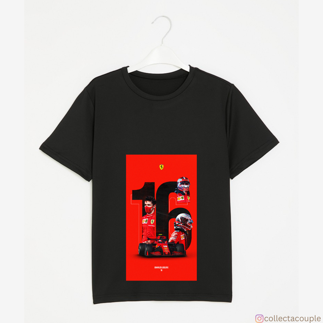 Charles Leclerc: Collage Unisex T-shirt