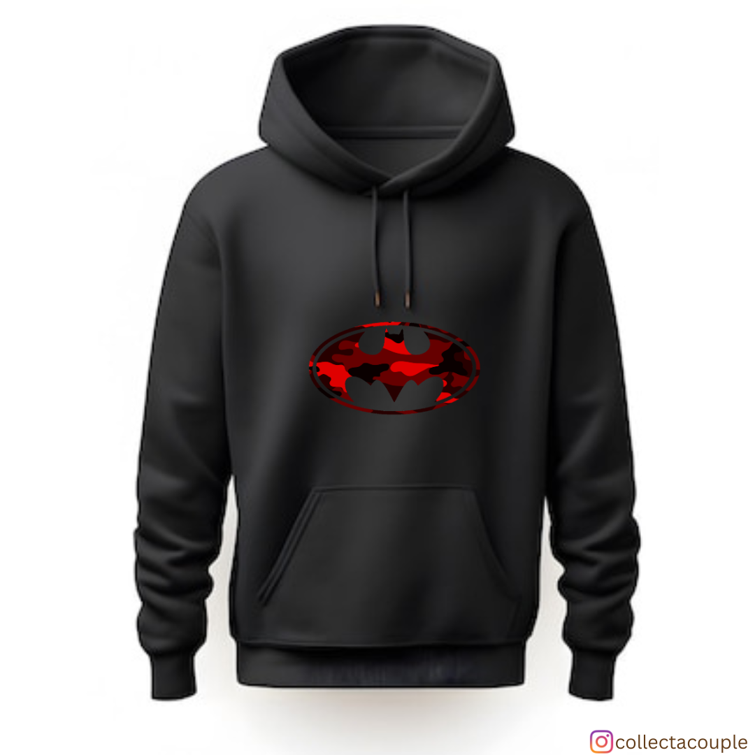 Batman: In the Rain Red Unisex Hoodie (front & back print)