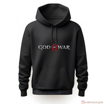 God of War: Kratos on Fire Unisex Hoodie (front & back print)