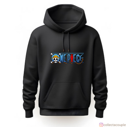 One Piece: Monkey D Luffy Pose Unisex Hoodie (front & back print)