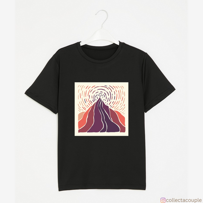 Mountains: Illustrated Graphic Unisex T-shirt