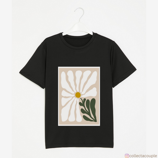 White flower: Graphic Unisex T-shirt