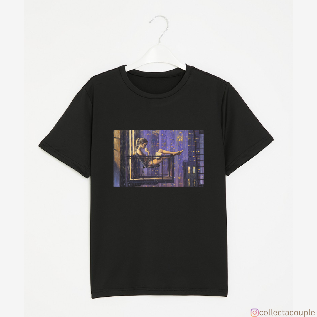 Book reader: By the rain Unisex T-shirt